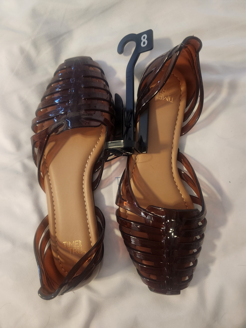 Time and Tru Women's Jelly Flat Sandals